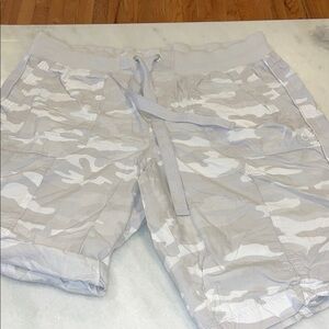 Calvin Klein Gray Camouflage Cargo Shorts